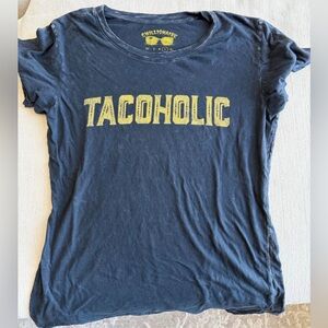 Women’s Black Tacoholic T-Shirt Size Extra Small Like New Condition